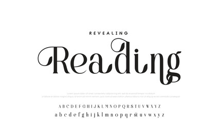 Luxury alphabet letters font and number. Typography elegant wedding classic lettering serif fonts decorative vintage retro concept. vector illustration