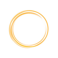 Glowing Golden Circle Frame with Soft Motion Blur for Futuristic, UI or Abstract Visual Design