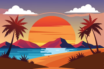 Sunset landscape