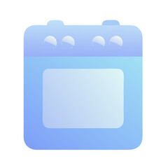 The blue gradient kitchen stove icon