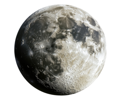 Detailed view of the moon's surface (1)