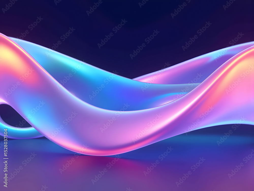 Poster dynamic fluid color gradient background, abstract kv main visual business ppt background