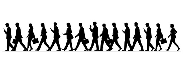 vector illustration of a silhouette of a man