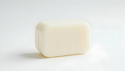Soap Bar Closeup Simple Hygiene Object Isolated
