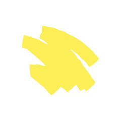 Hand drawn highlight marker lines. Brush lines