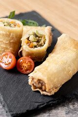 Crispy vegetables spring Rolls