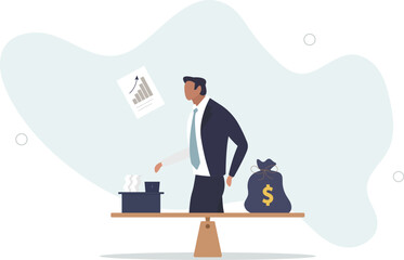 Company buyout, acquisition agreement or takeover, selling company offer or merger, franchise business concept. character life .