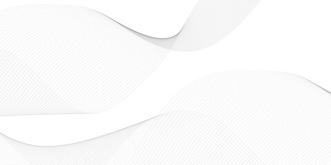 Abstract grey smooth element wavy modern curve lines on transparent background. Digital frequency track equalizer. Abstract frequency sound wave lines, twisted curve lines and technology background.	