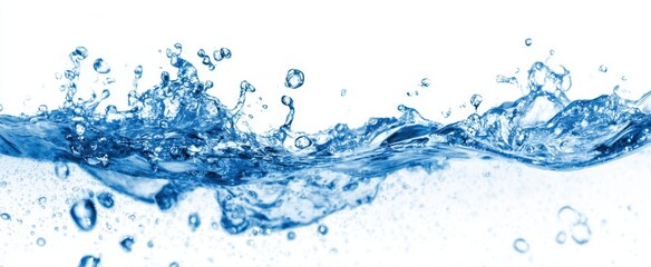 The water splash creating a beautiful and refreshing wave effect in motion.