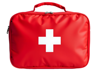 first aid kit isolated