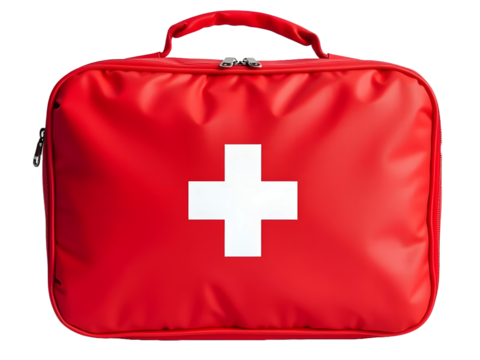 first aid kit isolated