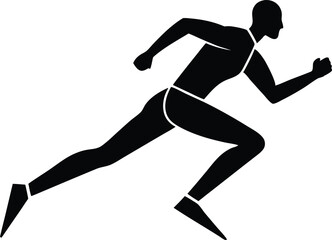 runner man vector icon