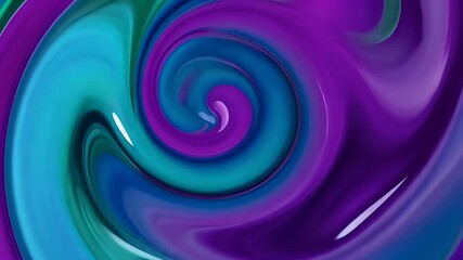 Dynamic Vortex: A swirling display of vibrant turquoise and purple hues creates a mesmerizing sense of movement and energy. It invites viewers to get lost in the fluidity of the abstract design.