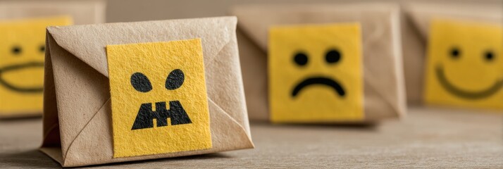 Email Inbox Filled With Malware Emojis Displaying Various Emotions, Highlighting Security Concerns