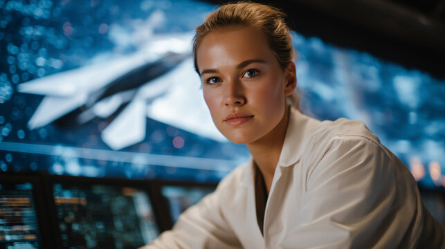 Hypersonic Wind Tunnel Testing with Engineer and Digital Display