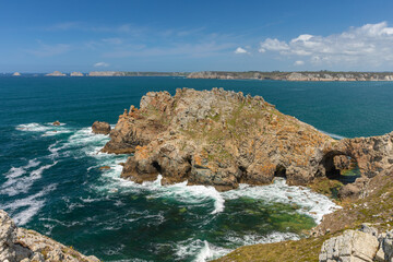Randonnée le long de la Pointe de Dinan sur la Presqu'île de Crozon