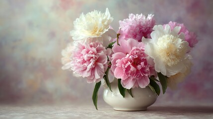 Pink and white ranunculus bouquet, a delicate floral centerpiece symbolizing grace and elegance.