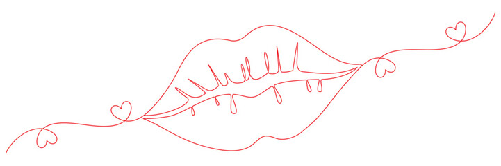 world kissing day line art style illustration 1