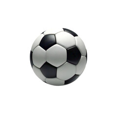 Fototapeta premium Floating Soccer Ball Isolated on White Background