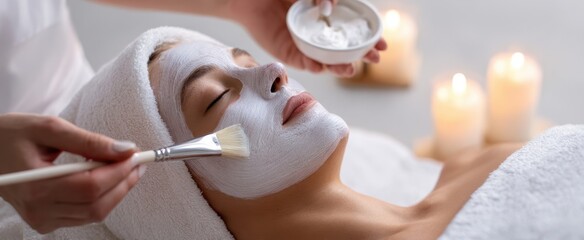 The soothing facial treatment enhancing relaxation and beauty in a tranquil spa setting.