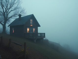 house in the mist