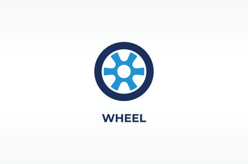 WHEEL vector, icon or logo sign isolated symbol illustration