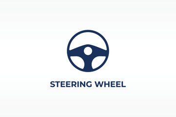Naklejka premium STEERING WHEEL vector, icon or logo sign isolated symbol illustration