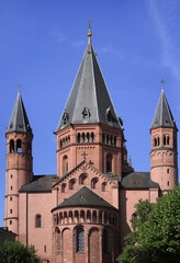 Fototapeta premium Close up Of the Mainz Cathedral, Rhineland-Palatinate, Germany