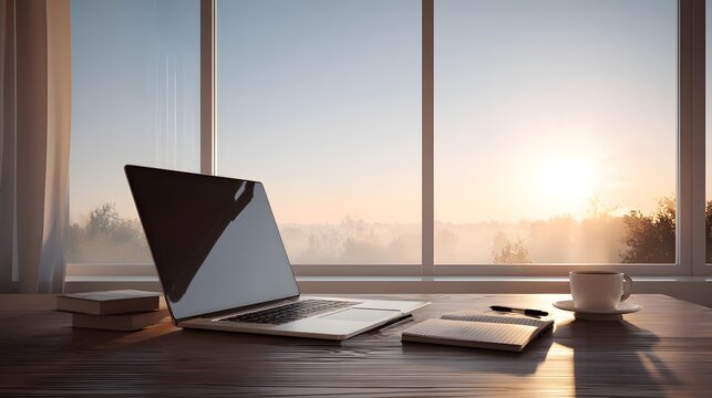 Tranquil Workspace Dawn Web Hero Image - Powered by Adobe