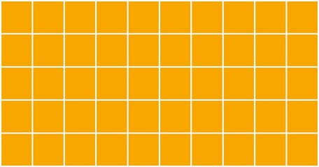 Bright Seamless Grid Pattern of Orange Tiles with Geometric Symmetry and Bold Color for Abstract Design Backgrounds. Illustration