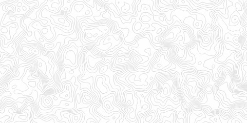 Fototapeta premium Vector geographic contour map. Topography map background. Black, white wave Seamless line. Topography relief. White wave paper curved reliefs abstract. Topographic map patterns, topography line map. 