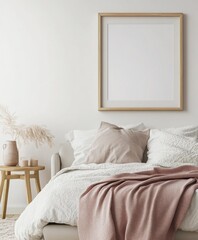 Cozy bedroom with a neutral color palette
