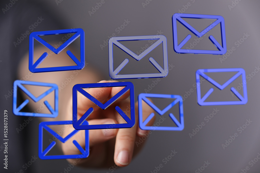 Poster Efficient email management.  Streamline your inbox, boost productivity, and improve communication.