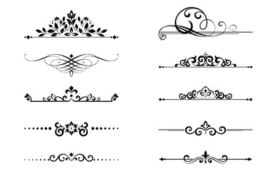 Vintage set. Floral elements for design monograms, invitations, frames, menus and labels. Graphic design of the website, cafes, boutiques, hotels, wedding invitations.