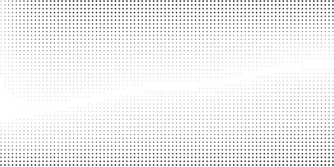Modern dotted halftone gradient texture. Vanishing polka dot background art