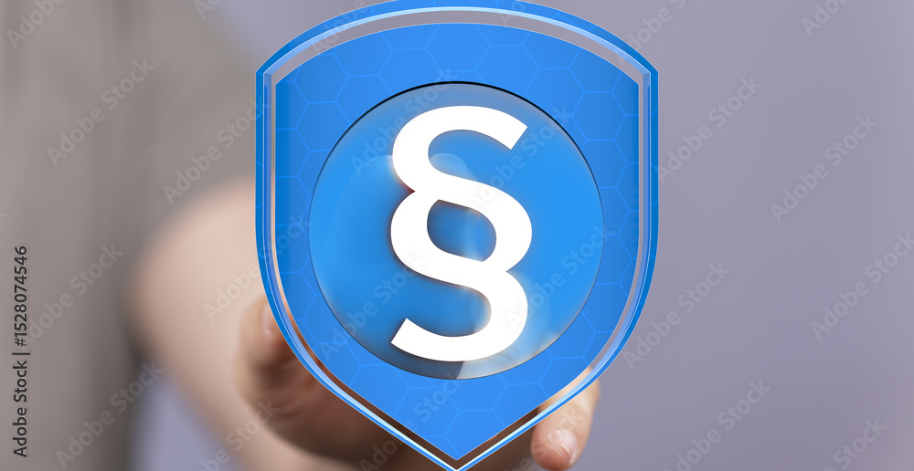 Poster Secure your data with robust legal protection.  Cybersecurity and compliance solutions.