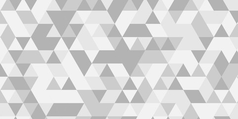 Seamless geometric pattern square shapes low polygon backdrop background. Abstract geometric wall tile and metal cube background triangle wallpaper. Gray and white polygonal background.	
