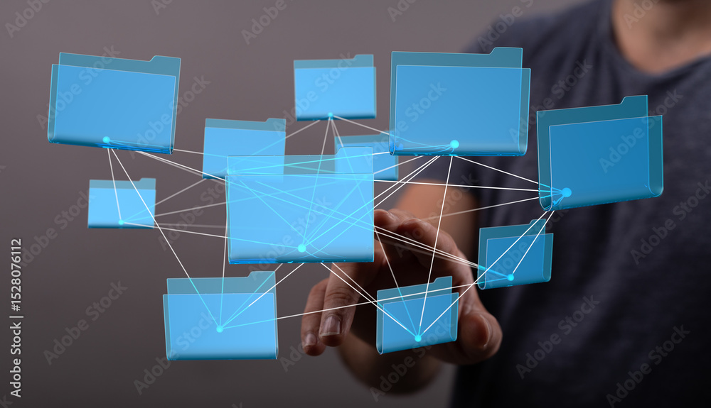 Poster Secure cloud storage and data sharing.  Efficient file management.