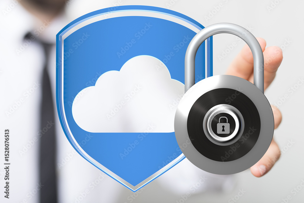 Aufkleber protecting your cloud data with advanced security measures. ensuring confidentiality and peace of mi