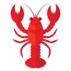 Cheerful Crayfish Illustration