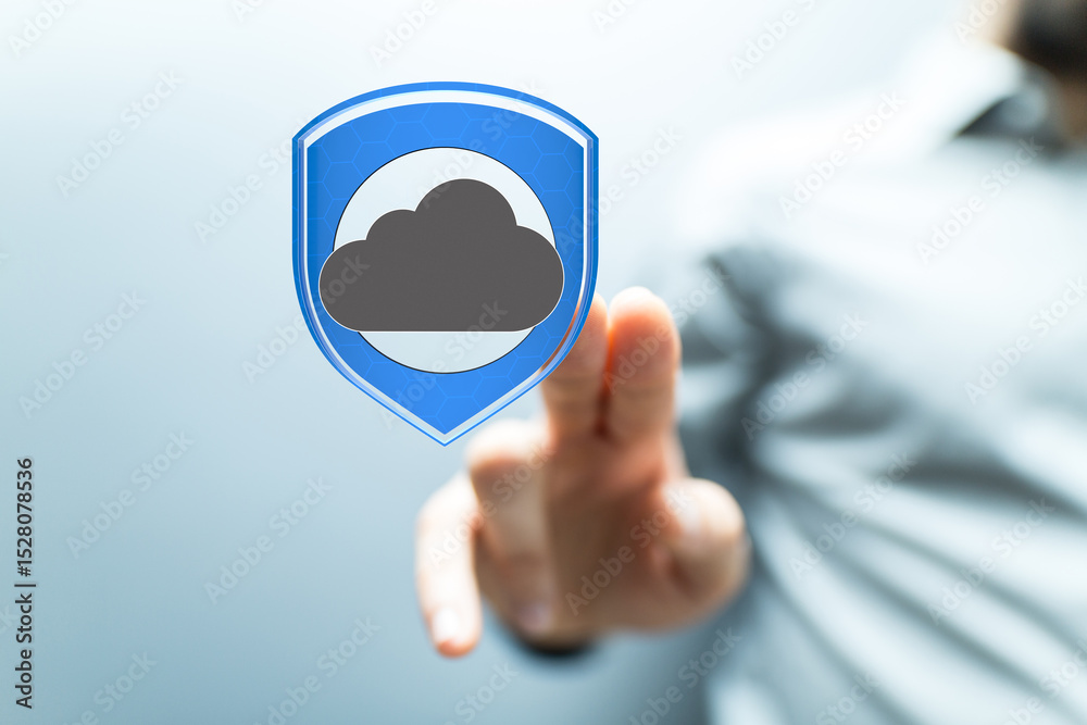 Poster Safeguard your data with robust cloud security solutions.  Ensure privacy and compliance.