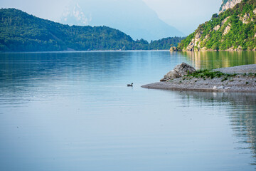 Molveno lake in Trentino, Italy.