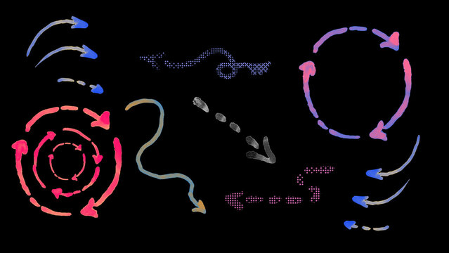 Funky Doodle Arrows