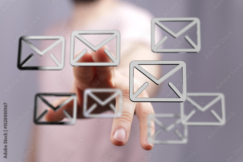Fototapete Streamline your email workflow.  Efficiently manage and organize multiple inboxes.