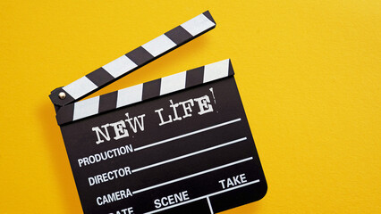 Naklejka premium How do I Start New Life is shown using the text New life