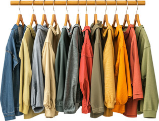 clothes on hangers