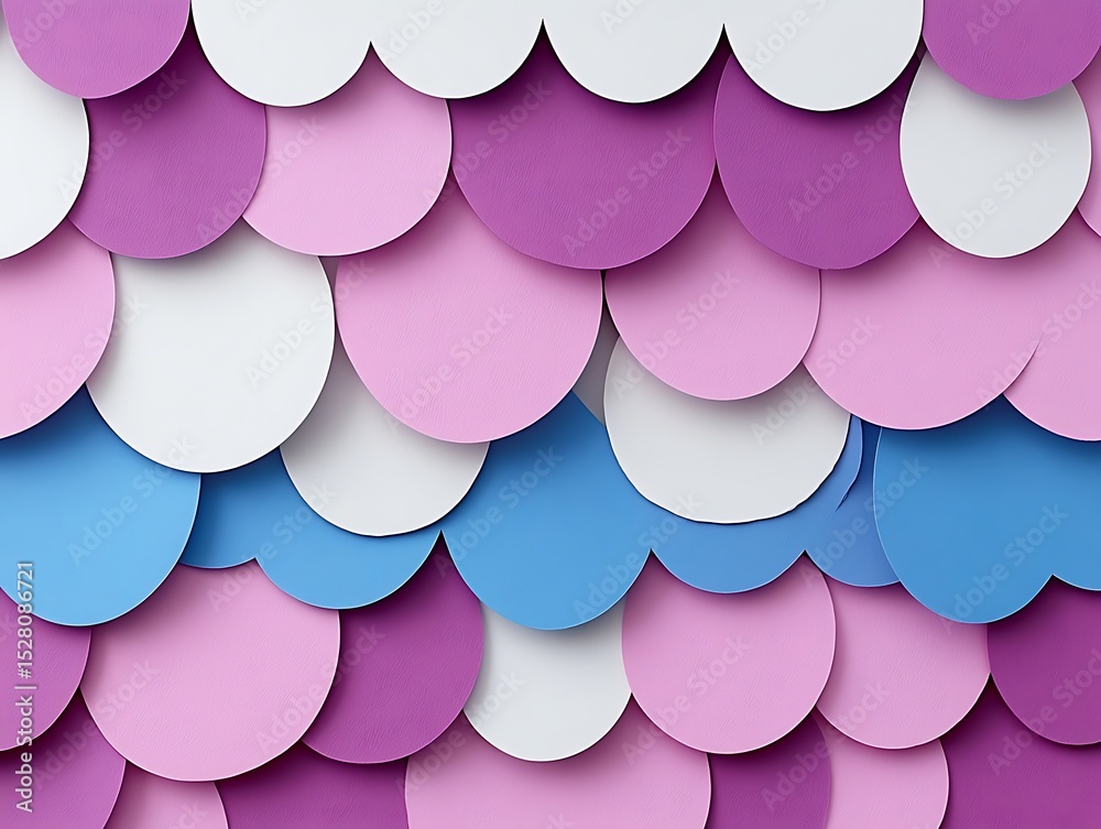 Poster overlapping circles in pastel hues create a visually interesting pattern