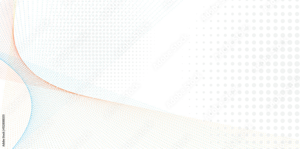 Poster Abstract wavy background. abstract dynamic color lines, waves Smooth curve with dots vector background layout design. Vector illustration. Design template for cover, business ,postcard certificate	