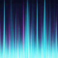 Fototapeta premium Futuristic cyan and purple glowing vertical lines with tech-inspired abstract light background and vibrant illumination