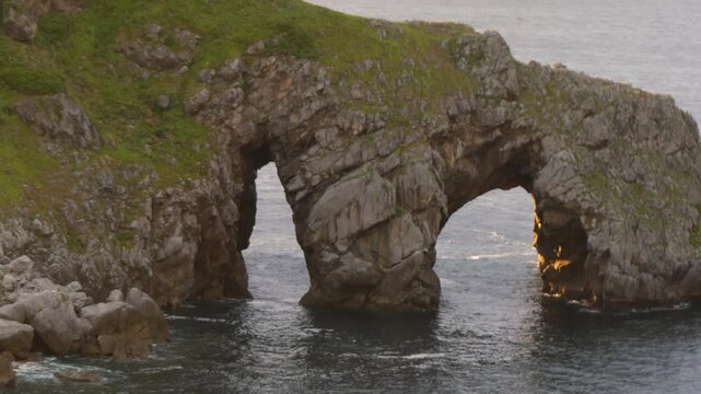 Detailed Footage of Gaztelugatxe, Basque Country Coastal Landscape